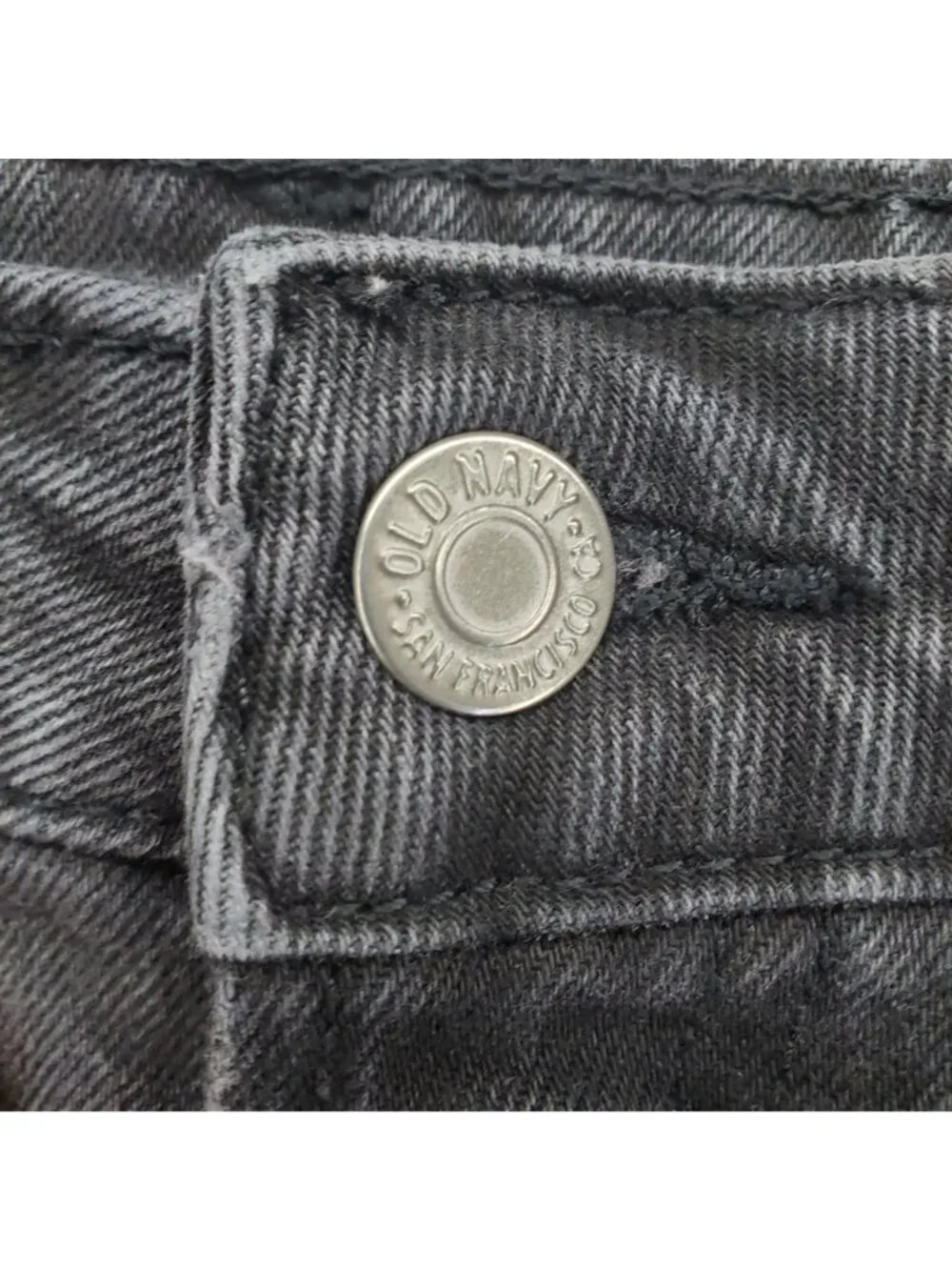 Old Navy Shorts Womens Size 6 Black High-Rise OG Straight Jorts *Read*